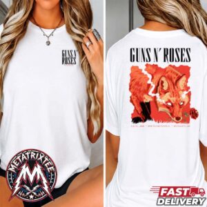 Download Festival XXIII 2026 x Guns N Roses Merch Tee By Jonas Santos For June 13 2026 In Donington GB White Short T-Shirt