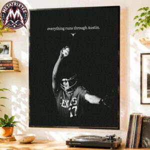 Everything Runs Through Austin Texas Teagan Kavan Longhorns Softball 2026 NCAA National Champions Poster Canvas