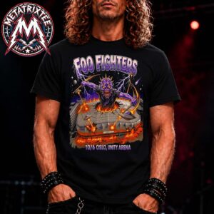 Foo Fighters 2026 Norway Merch Tee Unity Arena Oslo Cover On 10 June 2026 Short Black T-Shirt
