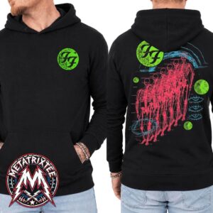 Foo Fighters Tour 2026 Merch Skeleton Logo UK And EU Cover Black Hoodie T-Shirt