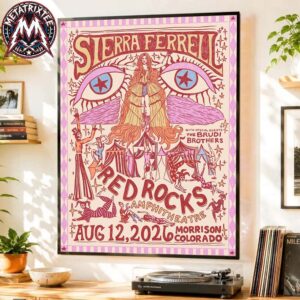 For Heavy Petal Tour 2026 In Morrison CO Sierra Ferrell Poster For August 12 2026 At Red Rocks Amphitheatre Poster Canvas