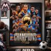 From Penn Station to the Podium The Knicks Historic Championship Run 2026 NBA Finals Champions Poster Canvas