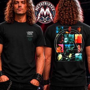 From Zero Photo Collage 2.0 Black Tee Linkin Park Munich Pop-up Shop From Zero World Tour Europe 2026 Two Sided Black T-Shirt