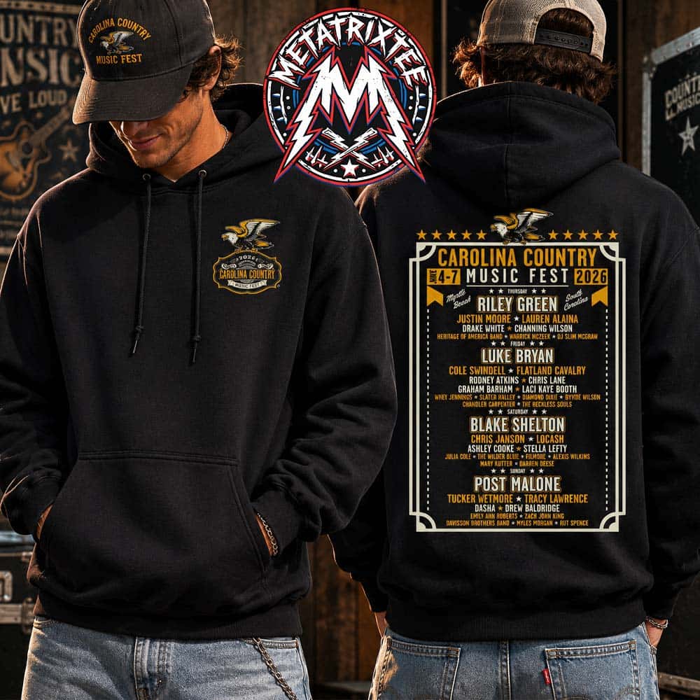 Golden Eagle Tee CCMF26 Carolina Country Music Fest 2026 For June 4–7 2026 In Myrtle Beach SC Black Hoodie T-Shirt Golden Eagle Tee CCMF26 Carolina Country Music Fest 2026 For June 4–7 2026 In Myrtle Beach SC Black Hoodie T-Shirt