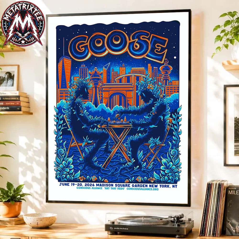 Goose Band Poster For Madison Square Garden 2026 Conscious Alliance Art That Feeds In New York NY On June 19-20 2026 Poster Canvas Goose Band Poster For Madison Square Garden 2026 Conscious Alliance Art That Feeds In New York NY On June 19-20 2026 Poster Canvas