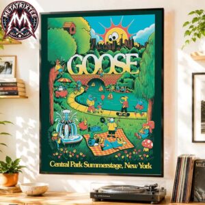 Goose Band Tonight At SummerStage Poster For Central Park NYC On Summer 2026 Premium Poster Canvas