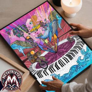 Goose LE Chris Benchetler Embossed Foil Poster MSG Pop Up For New York NY On June 19 And 20 2026 Poster Canvas