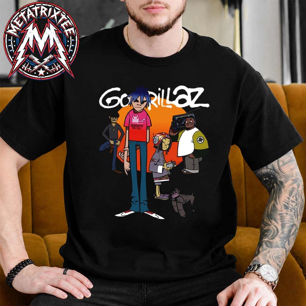 Gorillaz The Mountain Tour Summer 2026 Merch Band Tee Short T-Shirt Gorillaz The Mountain Tour Summer 2026 Merch Band Tee Short T-Shirt