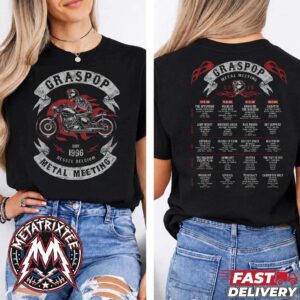 Graspop Metal Meeting 2026 Bike Tee For Dessel Belgium At Festivalpark Stenehei On June 18th To June 21st Two Sided T-Shirt