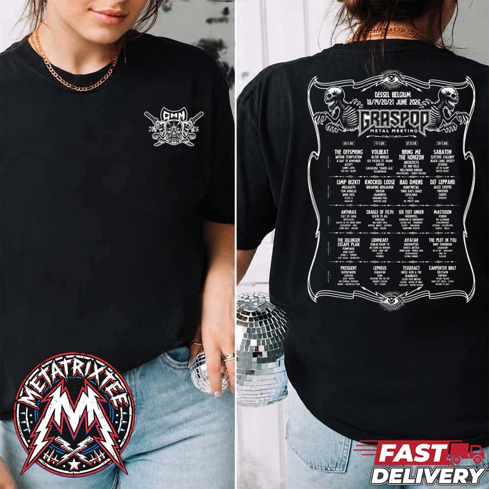 Graspop Metal Meeting 2026 Katana Tee For Dessel Belgium At Festivalpark Stenehei On June 18th To June 21st Short T-Shirt Graspop Metal Meeting 2026 Katana Tee For Dessel Belgium At Festivalpark Stenehei On June 18th To June 21st Short T-Shirt