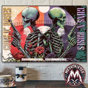 Guns N Roses Amsterdam Netherlands Full Show Poster At Ziggo Dome June 20 2026 Professional Poster Canvas