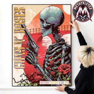 Guns N Roses Amsterdam Tonight Poster For June 18 2026 In Netherlands At Ziggo Dome Premium Poster Canvas