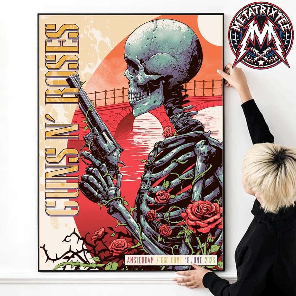 Guns N Roses Amsterdam Tonight Poster For June 18 2026 In Netherlands At Ziggo Dome Premium Poster Canvas Guns N Roses Amsterdam Tonight Poster For June 18 2026 In Netherlands At Ziggo Dome Premium Poster Canvas