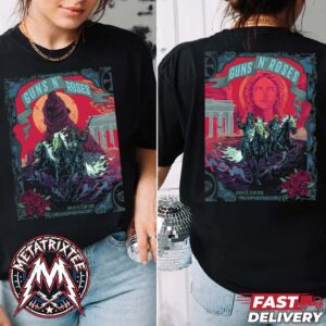 Guns N Roses Berlin 2026 Full Show Poster For The Uber Arena On June 23 And 25 European World Tour 2026 Two Sided Print T-Shirt