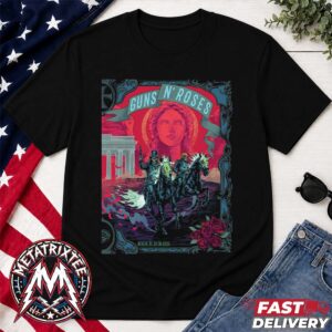 Guns N Roses Berlin Night Two Poster For June 25th European World Tour 2026 At The Uber Arena Unisex T-Shirt