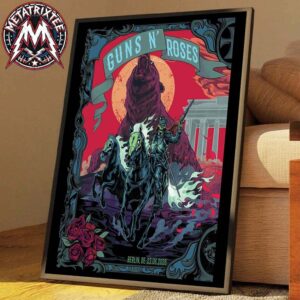 Guns N Roses Berlin Tonight Poster For The Uber Arena On June 23 2026 European World Tour Premium Poster Canvas