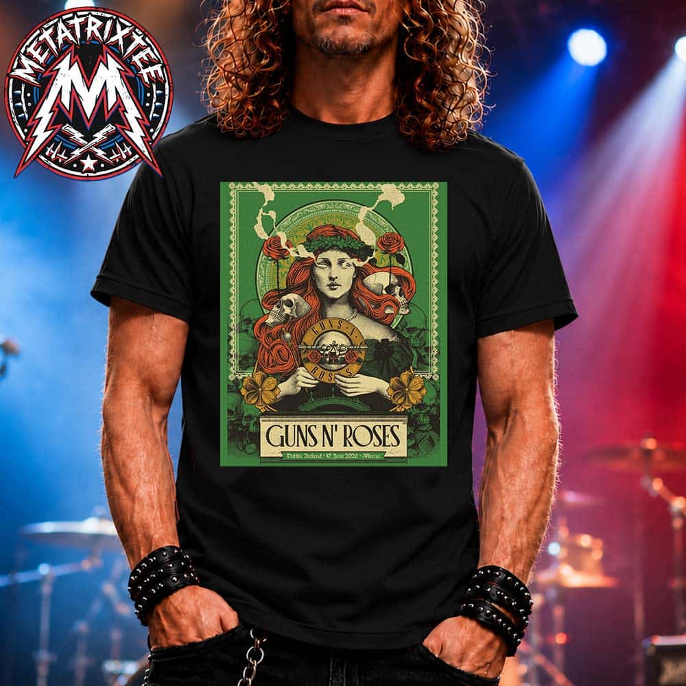 Guns N Roses Dublin Ireland 2026 Poster Tonight At 3Arena On June 10 2026 Short Unisex T-Shirt Guns N Roses Dublin Ireland 2026 Poster Tonight At 3Arena On June 10 2026 Short Unisex T-Shirt