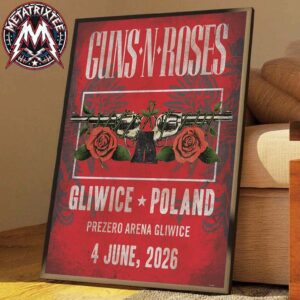 Guns N Roses Poland 2026 Poster For PreZero Arena Gliwice On June 4 2026 In Gliwice Premium Poster Canvas