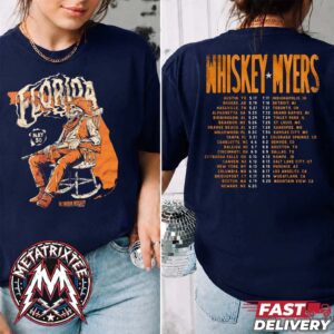 Hollywood Florida 2026 Whiskey Myers The Southern Hospitality Tour 2026 Tee For Hard Rock Live On May 30 Navy Short T-Shirt