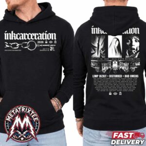 Inkcarceration 2026 Upside Down Tee For Mansfield OH On July 17-19 2026 At Ohio State Reformatory Two Sided Hoodie T-Shirt