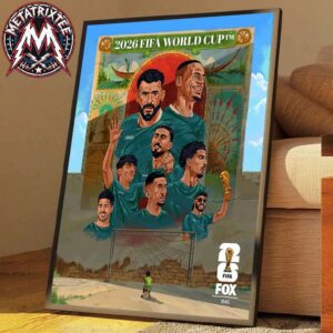 Iraq x FIFA World Cup 2026 Poster Inspired By Hometown Sports And Dreams High-Quality Poster Canvas