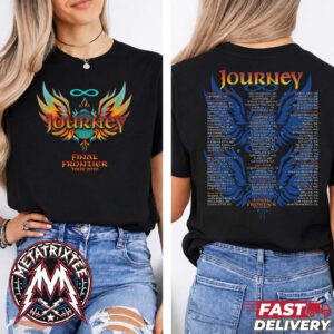 Journey 2026 Final Frontier Tour Tee Cities List Two Sided Short T-Shirt