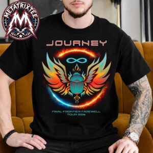 Journey Eternal Flame Final Frontier Tour 2026 Merch Tee Final Frontier Tour 2026 Black T-Shirt