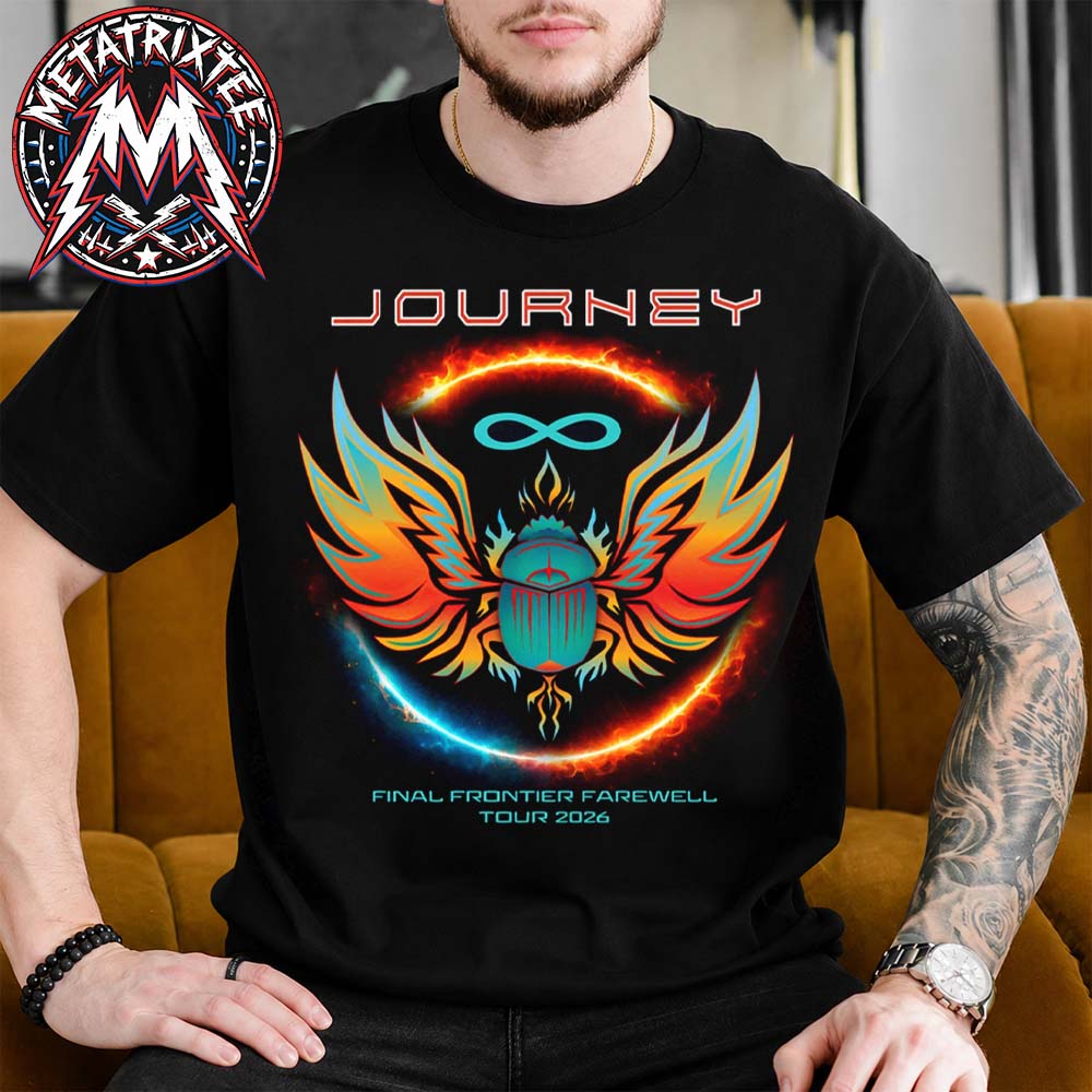 Journey Eternal Flame Final Frontier Tour 2026 Merch Tee Final Frontier Tour 2026 Black T-Shirt Journey Eternal Flame Final Frontier Tour 2026 Merch Tee Final Frontier Tour 2026 Black T-Shirt