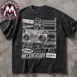 Journey Radio Tee 2026 Final Frontier Tour Don’t Stop Believin Lights Washed T-Shirt