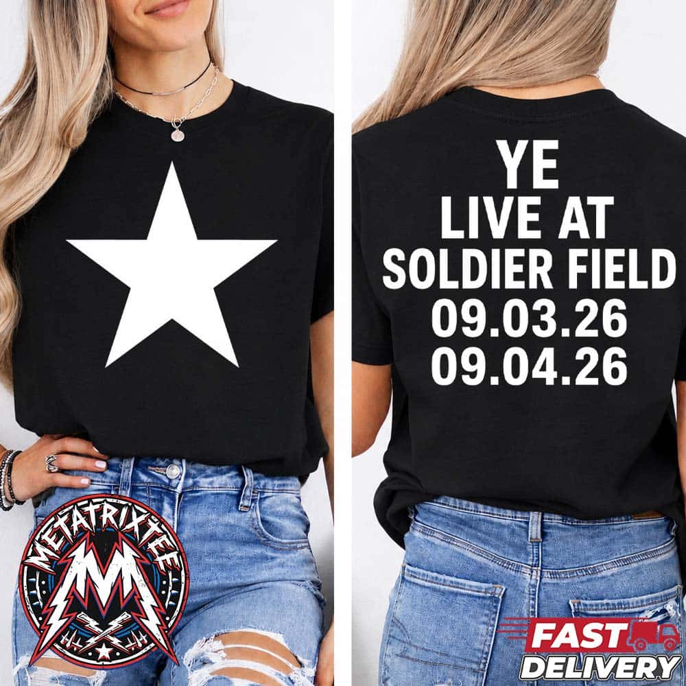Kanye West Chicago IL Merch Tee For YE Live At Soldier Field On September 3rd And 4th Tour 2026 Unisex T-Shirt Kanye West Chicago IL Merch Tee For YE Live At Soldier Field On September 3rd And 4th Tour 2026 Unisex T-Shirt