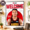 Keaton Wagler Welcome To The LA Clippers With Round 1 Pick 5 In 2026 NBA Draft High-Quality Poster Canvas