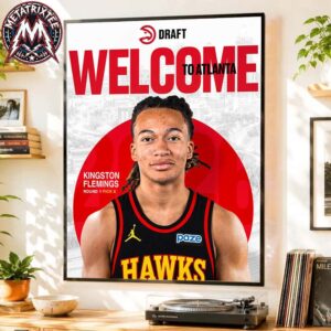 Kingston Flemings Welcome To The Atlanta Hawks With Round 1 Pick 8 In 2026 NBA Draft Professional Poster Canvas