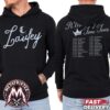 Laufey Real Men Listen To Laufey Tee For A Matter Of Time 2026 Tour Navy Short T-Shirt