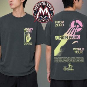 Linkin Park x Deus Ex Machina Madrid Pop Up 2026 Open Hand World Tour Tee For European 2026 Charcoal T-Shirt