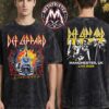 Paris France Def Leppard Live 2026 Merch Tee For Accor Arena On July 8 2026 Black Washed T-Shirt Paris France Def Leppard Live 2026 Merch Tee For Accor Arena On July 8 2026 Black Washed T-Shirt