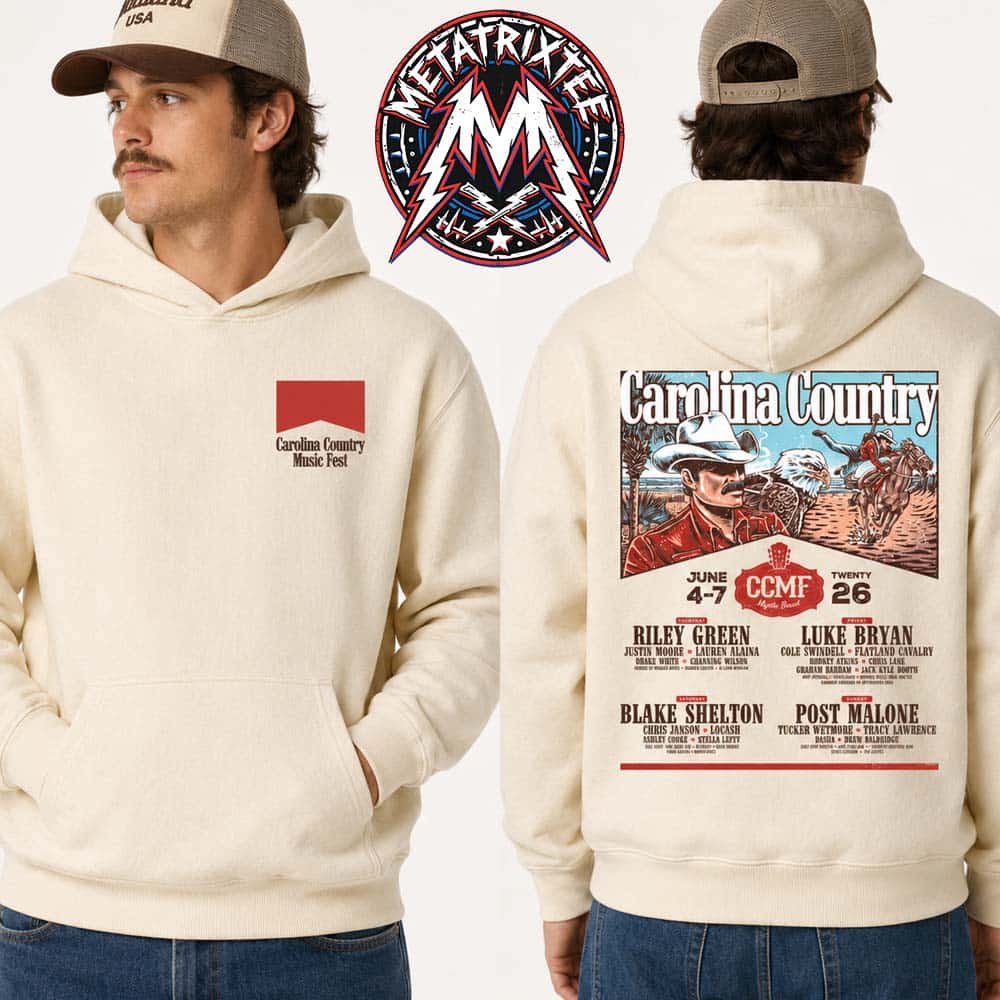 Marlboro Cowboy Tee CCMF26 Carolina Country Music Fest 2026 For June 4–7 2026 In Myrtle Beach SC Two Sided Sand Hoodie T-Shirt Marlboro Cowboy Tee CCMF26 Carolina Country Music Fest 2026 For June 4–7 2026 In Myrtle Beach SC Two Sided Sand Hoodie T-Shirt
