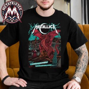 Metallica Cardiff Poster Main Show The Welsh Dragon Artist The Duchess Of Dark At Principality Stadium On 28 June 2026  For M72 Cardiff Wales Short Black T-Shirt