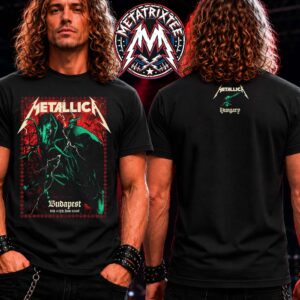 Metallica M72 Budapest Pop-Up Merch Tee By Alex Almeida For June 11th And 13th In Hungary Two Sided Short T-Shirt