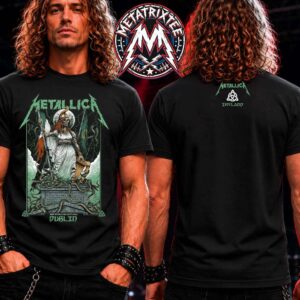 Metallica M72 Dublin Merch Pop Up Tee Art By Gary Ronaldson For Ireland On June 19th And 21st At Aviva Stadium Two Sided T-Shirt
