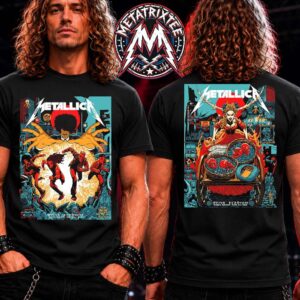 Metallica M72 Dublin Poster Full Show In Ireland On June 19th And 21st At Aviva Stadium Art By MK CSDY Two Sided Unisex T-Shirt