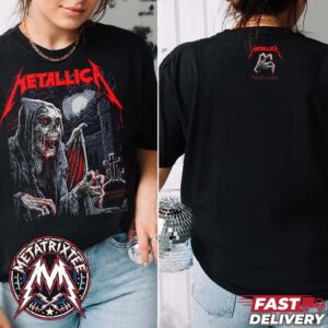 Metallica M72 Glasgow Pop-Up Merch Tee Art By Landon Armstrong For Scotland At Hampden Park On June 25 World Tour 2026 Two Sided T-Shirt