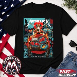 Metallica Night 2 Dublin Poster Dark Molly Malone Art For June 21st 2026 In M72 Dublin Ireland At Aviva Stadium Short Black T-Shirt