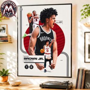 Mikel Brown Jr Welcome To The Brooklyn Nets With Round 1 Pick 6 In 2026 NBA Draft Professional Poster Canvas