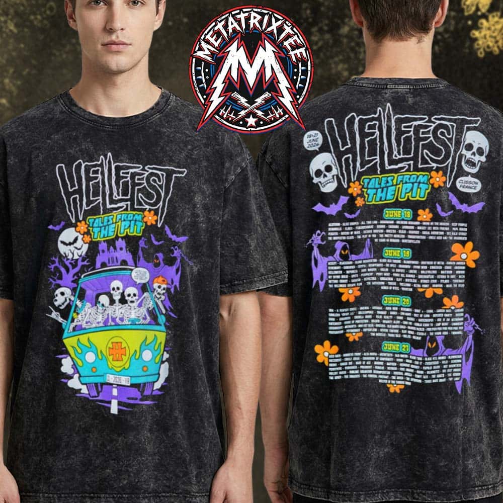 Mystery of the Pit Tee For Hellfest 2026 Clisson France On June 18 To June 21 2026 Washed T-Shirt Mystery of the Pit Tee For Hellfest 2026 Clisson France On June 18 To June 21 2026 Washed T-Shirt