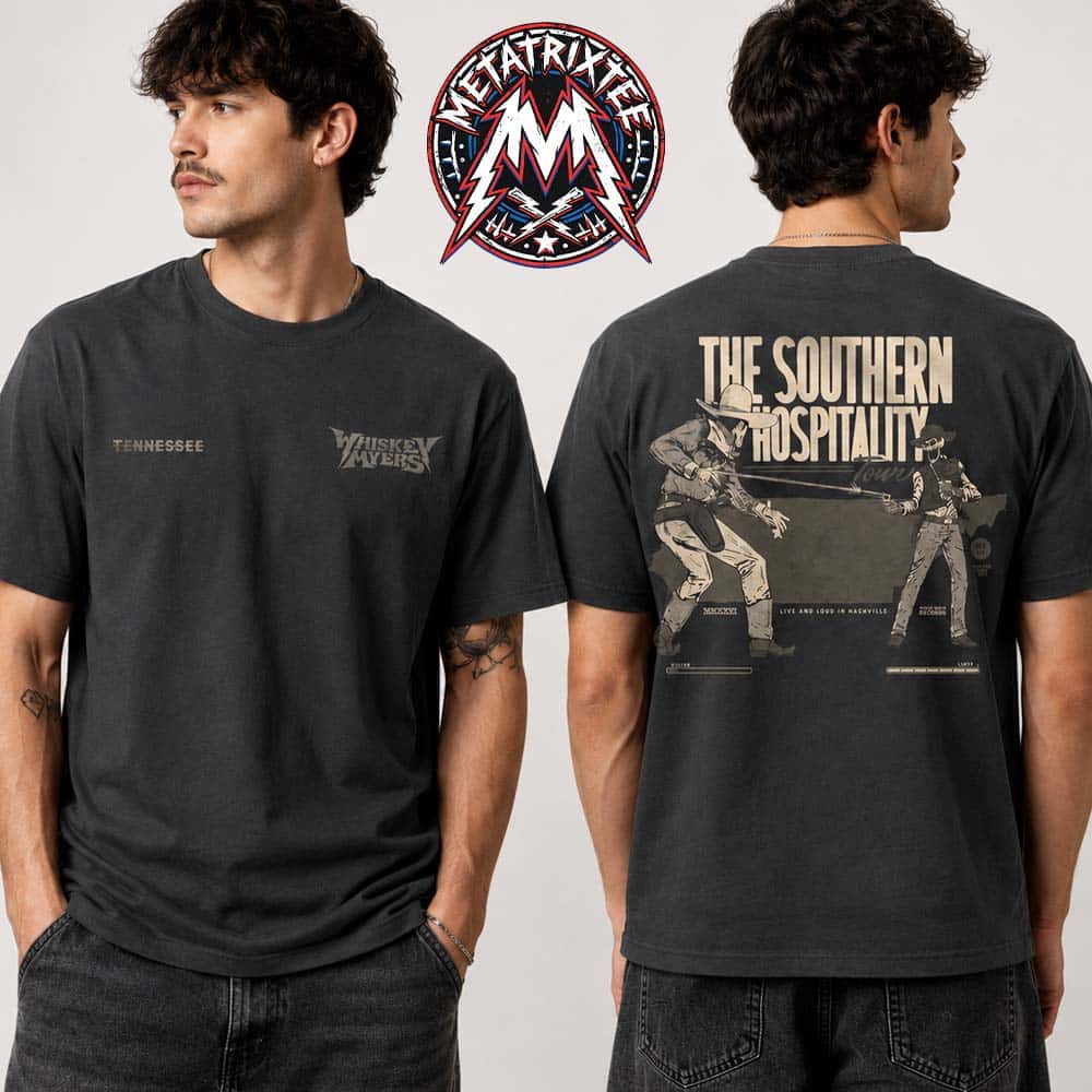 Nashville Tennessee 2026 Whiskey Myers Merch Tee At Bridgestone Arena On May 21 The Southern Hospitality Tour 2026 Short T-Shirt Nashville Tennessee 2026 Whiskey Myers Merch Tee At Bridgestone Arena On May 21 The Southern Hospitality Tour 2026 Short T-Shirt