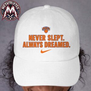 Never Slept Always Dreamed New York Knicks 2026 NBA Finals Champions Nike Brand Voice Classic Cap Snapback Hat