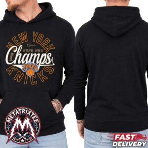 New York Knicks Drake Black French Terry Champions 2026 NBA Finals Black Hoodie T-Shirt