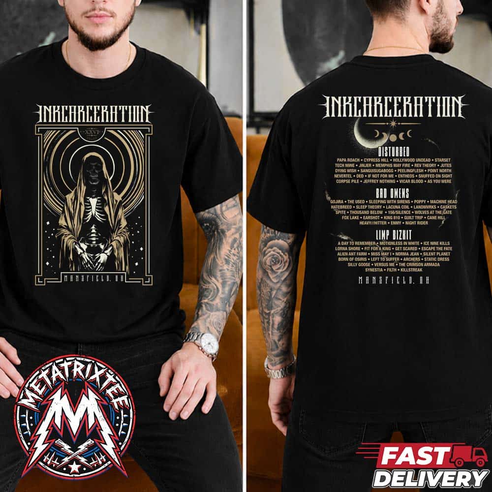Night Wish Tee For Inkcarceration Festival 2026 In Mansfield Ohio On July 17-19 2026 At The Historic Ohio State Reformatory Black Short T-Shirt Night Wish Tee For Inkcarceration Festival 2026 In Mansfield Ohio On July 17-19 2026 At The Historic Ohio State Reformatory Black Short T-Shirt