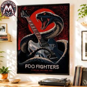 Norway Foo Fighters 2026 Tonight Poster Art By Skurktur For Unity Arena On 10 June 2026 Premium Poster Canvas