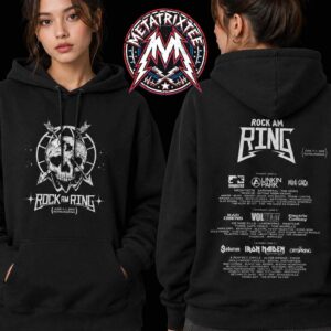 Nurburg Germany Rock am Ring 2026 Space Skull Lineup Tee At Nurburgring On June 5 To 7 2026 Black Hoodie T-Shirt